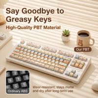nuevas teclas pbt de 120 teclas teclas retroiluminadas con grabado lateral perfil cherry pbt de doble inyeccion 5 sublimaciones duraderas resistentes al aceite elegantes