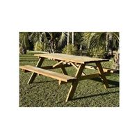 mesa picnic - madera tratada