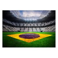 papel pintado 3d - estadio brasileo 150x105 cm