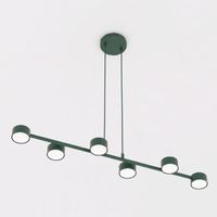 lampara colgante solvi verde oliva 6 luces