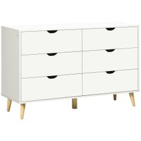 comoda con cajones 120x40x76 cm blanco