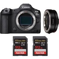 eos r5 mark ii  ef-eos r  2 sandisk 512gb extreme pro uhs-ii sdxc 300 mbs  ebook mczdirect