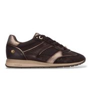 carmela para mujer 16423304-marron zapatillas de piel 164233 marron 39 plano cordones casual