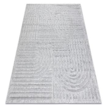 Alfombra Santo Sisal 0989 Geométrica Gris  200x290 Cm