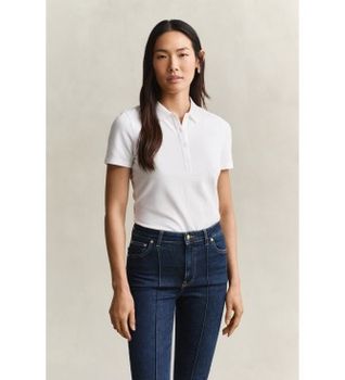 Gant para mujer. 4201535 Polo Marca blanco (XXL), Casual, Algodón, Manga corta