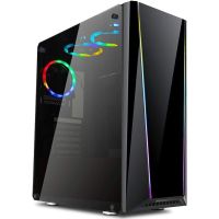 redragon tailgate rgb mid tower cristal templado usb 32 negra