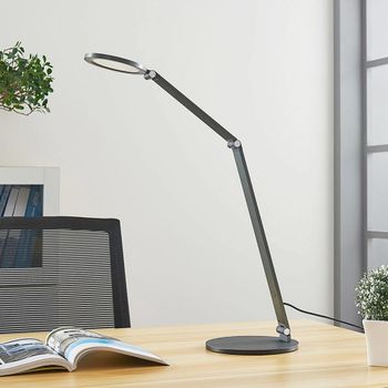 Lámpara de mesa led de aluminio gris
