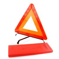 folding warning triangle in case