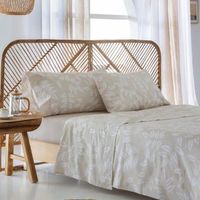 juego de sabanas batan 100 algodon organico beige 280x260 cama 200