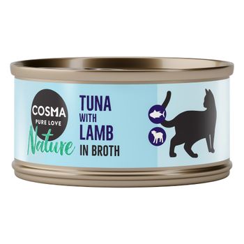 Cosma Nature 24 x 70 g - Pack Ahorro - Atún y cordero