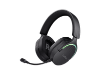auriculares gaming - trust gxt 491 circumaurales bluetooth con microfono iluminacion rgb negro