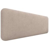 dhome cabecero tapizado liso redondeado tela para pared acusticos cabeceros absorbentes cabezal cama dormitorio beige 135cm