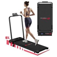 cinta de correr con pasamanos t7 velocidad 1-6kmh 5 inclinacion manual negro rattantree