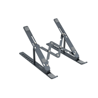 tooq soporte elevador plegable portatiles gris