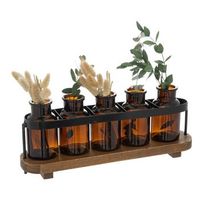 soliflore le cafe bordelais 5 flores en madera h34cm