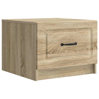 Mesa De Café Roble Sonoma 49 X 50 X 37 Cm Madera De Ingeniería Vidaxl