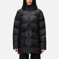 rains alta coated-shell puffer jacket - xl
