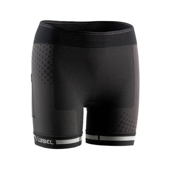 Mallas Cortas Lurbel Spirit Negro Gris Mujer, Talla XS
