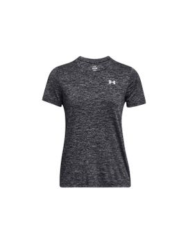 Camiseta de Fitness Under Armour Tech SSC- Twist Mujer Negro