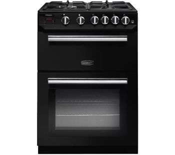 RANGEMASTER Professional 60 Gas Cooker - Black, Black