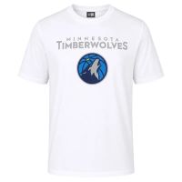 camiseta minnesota timberwolves team logo new era blanca