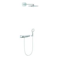 combinacion de sistema de ducha con termostato grohe rainshower system smartcontrol duo 360 visto  empotrado chrome 26443000