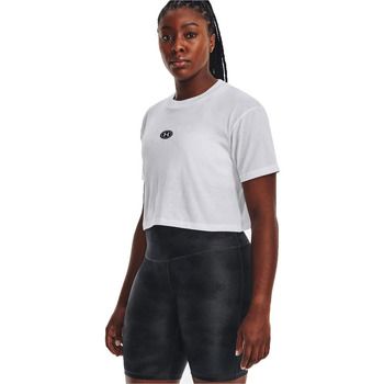 Under Armour Camiseta UA BRANDED LOGO CROP SS para mujer