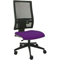 silla de oficina ergonomica passion - malla negra tapizado berenjena