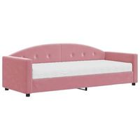 cama para adulto  cama individual  sofa cama con colchon terciopelo rosa 80x200 cm