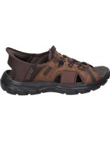 sandalias veganas para hombre skechers slip-ins rf revolted merrick 205181-acdb marron 45