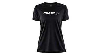 Maillot de manga corta para mujer craft essence logo core unify negro