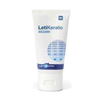 LetiKerato bálsamo 50 ml trata, regenera y protege la piel seborreica y descamada del perro Leti