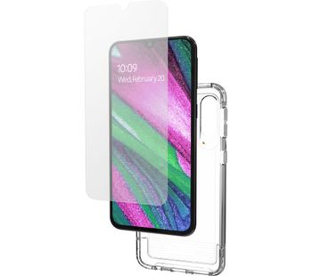 Wembley Galaxy A40 Case & InvisibleShield Glass Screen Protector Bundle, Transparent