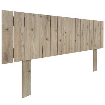 Cabecero De Madera Reciclada Dm Estilo Palet Vertical Con Patas 145x115cm Camas 145 - Roble