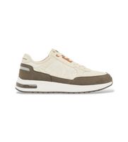 ax armani exchange para hombre xux090xv276m1315 zapatillas con suela alta y logo beige 43 plano 1 a 3cm cordones casual