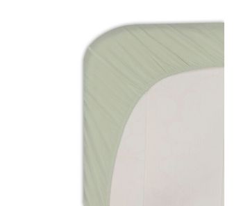 Sábana bajera microfibra silk cama 90cm color verde
