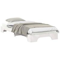 estructura de cama con almacenamiento blanco 80 x 220 cm madera