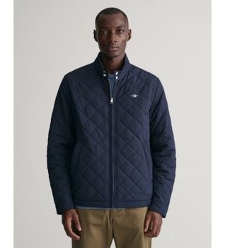 Gant para hombre. 7006340 Abrigo acolchado marino (M), Casual, Poliéster, Manga larga