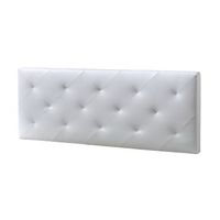 cabecero tapizado rombo 150x60 cm blanco 8 cm de grosor
