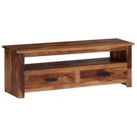 mueble tv  mueble de salon  armario tv madera maciza de sheesham 118x30x40 cm cfw778120