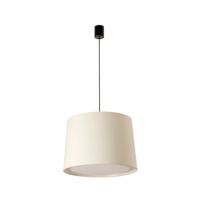 lampara de suspension textil blanco 50x50x35 cm