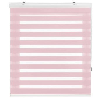 Estoralis - Estor Enrollable Noche Y Dia | Doble Tejido | Cajon Decorativo 125 X 255 Cm (ancho/alto) Tela 122 X 250 Cm | Sansa Rosa
