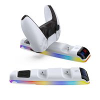 cargador doble para controlador dobe ps5ps5 slim estacion de carga inalambrica para gamepad accesorio de montaje superi
