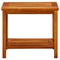 mesa de centromesa auxiliarmesa de cafe de madera maciza de acacia 50x35x45 cm