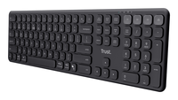 teclado trust wireless vaiya multidispositivo de tamarro completo negro 25635