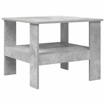 Mesa De Café | Mesa De Centro Gris Concreto 57 X 55 X 45 Cm Madera De Ingeniería