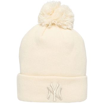 New-Era Gorro Wmns Metallic Bobble Beanie New York Yankees Hat para mujer