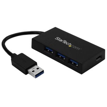 Hub StarTech.com 4 puertos USB 3.2 Gen 1 5Gbps con adaptador de alimentación