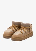 botas nordic trk low beige - beige