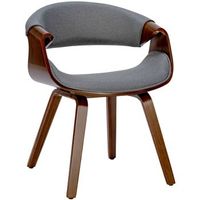silla de comedor foley tela nogalgris 52x62x76 cm clp